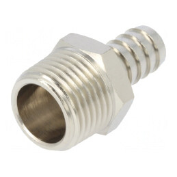 Racord push-in ştuţ alamă nichelată 12mm R 1/2 | Electronic-mag.ro | Componente Electronice