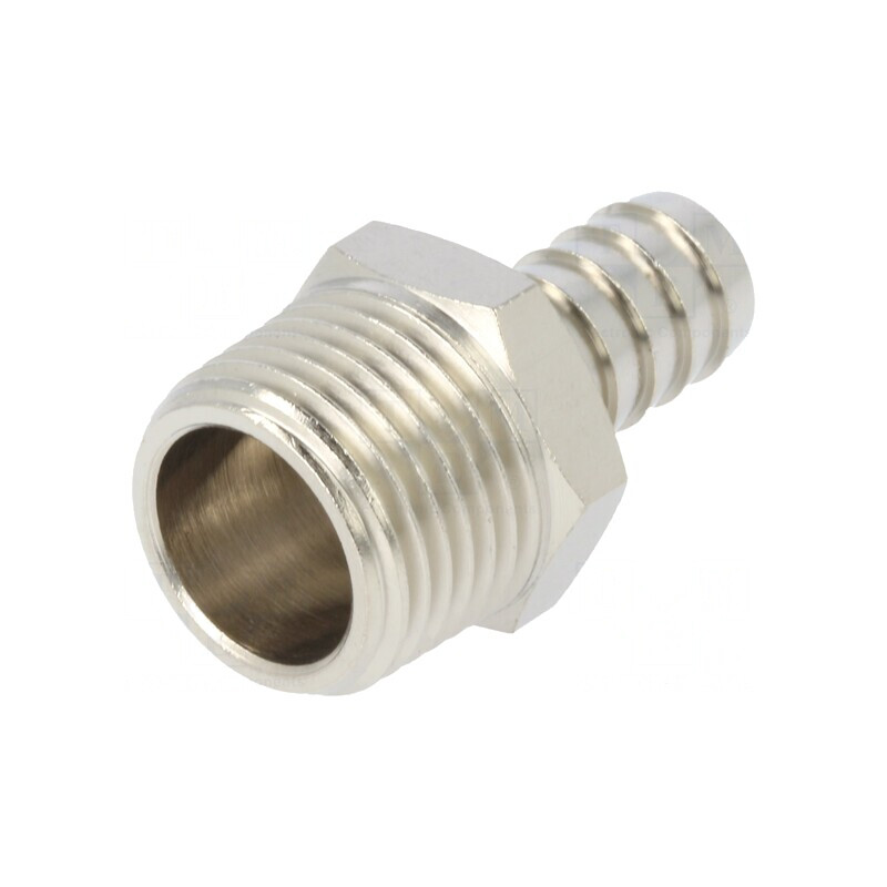 Racord push-in ştuţ alamă nichelată 12mm R 1/2 | Electronic-mag.ro | Componente Electronice