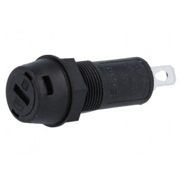 Clemă Siguranțe Cilindrice 10A Neagră 250V | Electronic-mag.ro | Componente Electronice