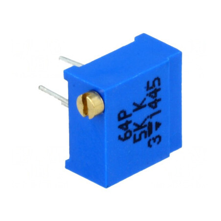 Potentiometru Multitura 5kΩ 500mW THT ±10% | Electronic-mag.ro | Componente Electronice