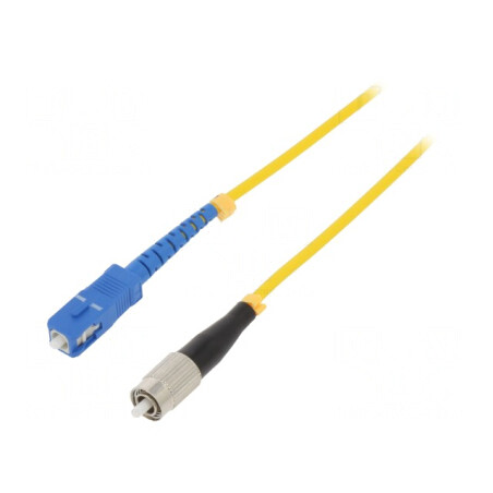 Cablul Patch Cord Fibră Optică FC/UPC-SC/UPC 2m 9/125um | Electronic-mag.ro | Componente Electronice