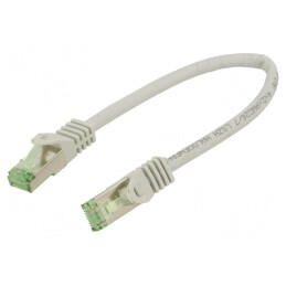 Patch cord Cat 8.1 LSZH gri 0,25m | Electronic-mag.ro | Componente Electronice