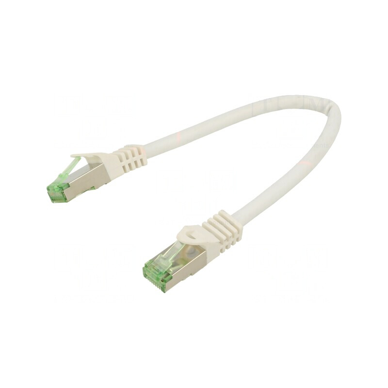 Cablu Patch S/FTP Cat 8.1 LSZH Alb 0,25m 26AWG | Electronic-mag.ro | Componente Electronice Cablu Patch S/FTP Cat 8.1 LSZH Alb 0,25m 26AWG | Electronic-mag.ro | Componente Electronice