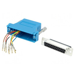 Adaptor D-Sub 25pin Mamă la RJ45 Soclu Albastru | Electronic-mag.ro | Componente Electronice