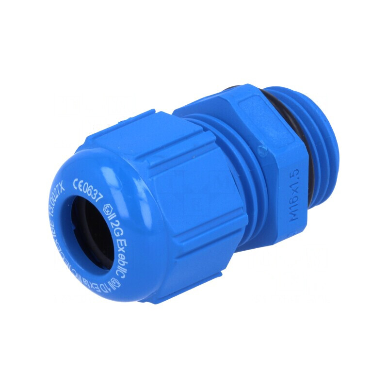 Garnitură de etanşare poliamidă albastră M16 1,5 IP68 | Electronic-mag.ro | Componente Electronice