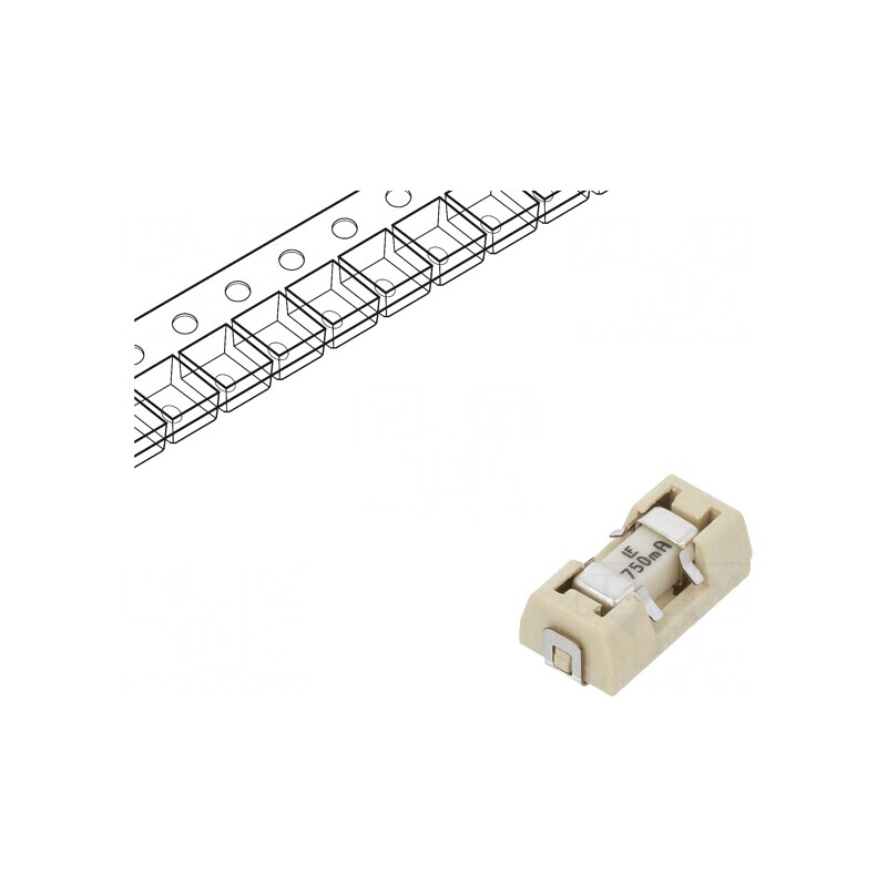 Siguranță ardere rapidă 750mA 125V | Electronic-mag.ro | Componente Electronice