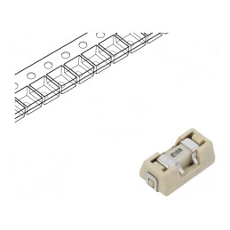 Siguranţă: siguranţă; ardere rapidă; 10A; 125VAC; 125V; 125VDC; SMD