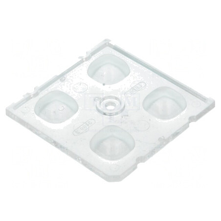 Lentilă LED pătrată transparentă 7,85mm | Electronic-mag.ro | Componente Electronice
