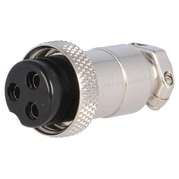 Mufă Microfon Mamă 3-PIN pe Cablu 6mm | Electronic-mag.ro | Componente Electronice