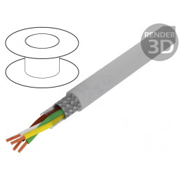 Cablu ecranat LiYCY 2x2x1mm2 tresă cupru cositorit | Electronic-mag.ro | Componente Electronice
