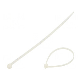 Colier de Strângere Poliamidă 200mm x 2,5mm Naturală | Electronic-mag.ro | Componente Electronice