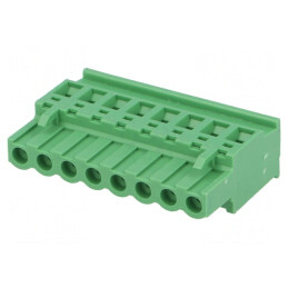 Regletă de conexiuni deconectabilă 5mm 8 piste în unghi | Electronic-mag.ro | Componente Electronice