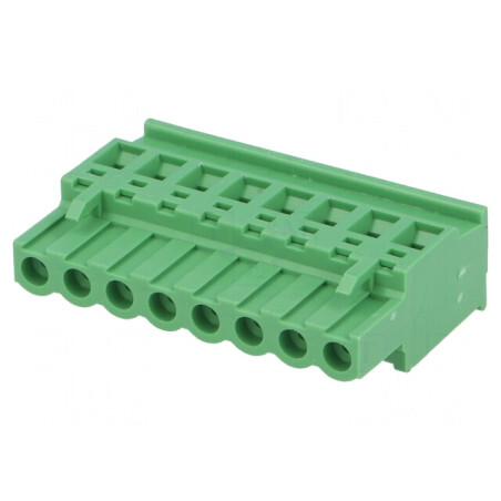 Regletă de conexiuni deconectabilă 5mm 8 piste în unghi | Electronic-mag.ro | Componente Electronice