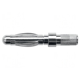 Mufă Banană 4mm Nichelată 30mm | Electronic-mag.ro | Componente Electronice