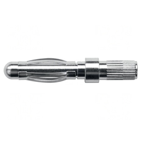 Mufă Banană 4mm Nichelată 30mm | Electronic-mag.ro | Componente Electronice
