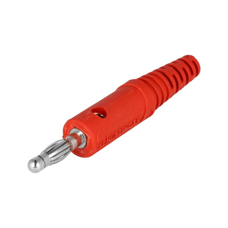 Mufă banană 4mm roșie 10A | Electronic-mag.ro | Componente Electronice