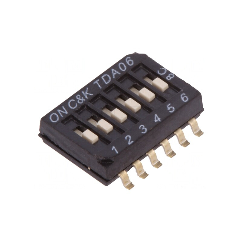 Comutator DIP-SWITCH 6 Secțiuni OFF-ON 24VDC | Electronic-mag.ro | Componente Electronice