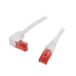 Cablu Patch UTP Cat6 Alb 3m 25AWG