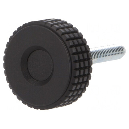 Buton de Reglare M6 Negru 31mm | Electronic-mag.ro | Componente Electronice