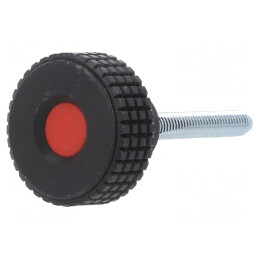 Buton Reglare 31mm M6 Capac Roșu | Electronic-mag.ro | Componente Electronice