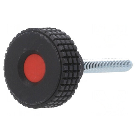 Buton Reglare 31mm M6 Capac Roșu | Electronic-mag.ro | Componente Electronice