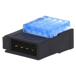Cablu-cablu/PCB; mufă; tată; PIN: 4; 2mm; IDC; pe cablu; Mini-Clamp