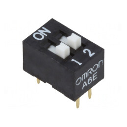 Comutator DIP-SWITCH 2 Secțiuni ON-OFF 24VDC | Electronic-mag.ro | Componente Electronice