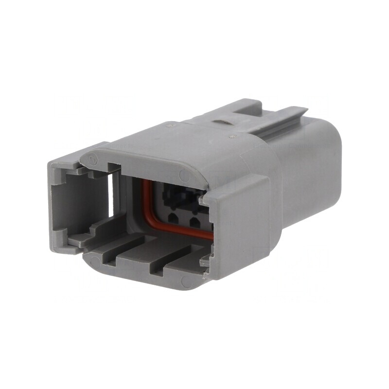 Conector cablu-cablu ATM 8 pini gri IP67 | Electronic-mag.ro | Componente Electronice