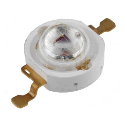 LED putere; roşie; 120°; 350mA; 620÷630nm; P: 1W; 17,9÷26lm; 2÷3V