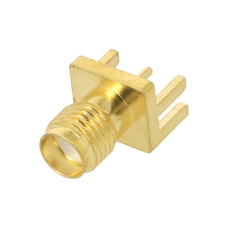 Soclu SMA Mamă Margine SMT Aurit | Electronic-mag.ro | Componente Electronice
