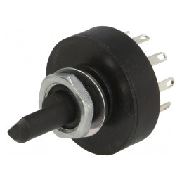 Comutator Rotativ 5 Pozitii 1A 250VAC 2 Sectiuni 36° | Electronic-mag.ro | Componente Electronice