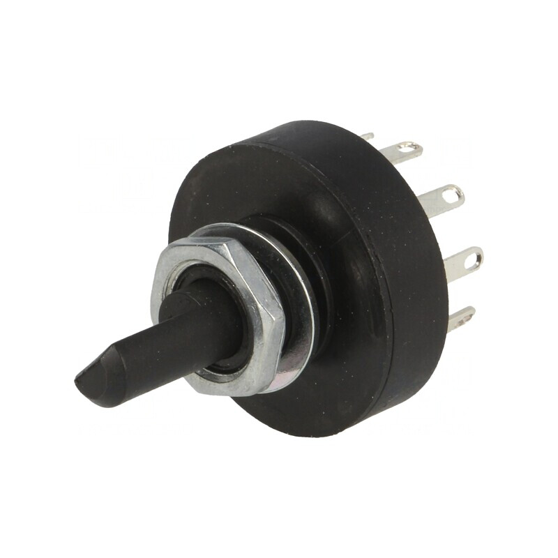 Comutator Rotativ 5 Pozitii 1A 250VAC 2 Sectiuni 36° | Electronic-mag.ro | Componente Electronice