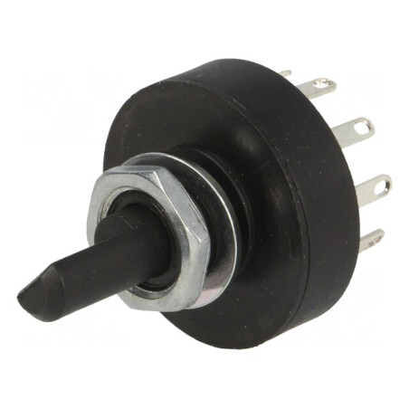 Comutator Rotativ 5 Pozitii 1A 250VAC 2 Sectiuni 36° | Electronic-mag.ro | Componente Electronice