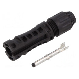 Conector Solar MC4 Tată Drept 4-6mm² Crimpat | Electronic-mag.ro | Componente Electronice