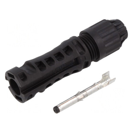 Conector Solar MC4 Tată Drept 4-6mm² Crimpat | Electronic-mag.ro | Componente Electronice