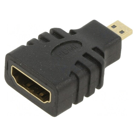 Adaptor HDMI la Micro HDMI Negru | Electronic-mag.ro | Componente Electronice