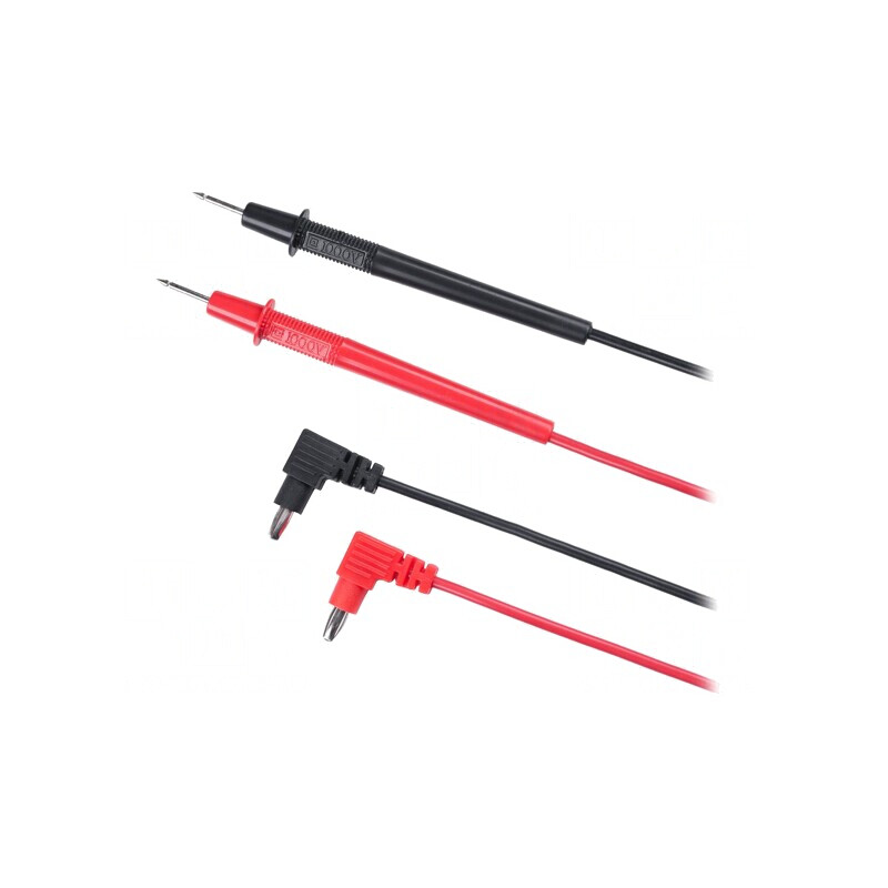 Cabluri de Măsurare 1kV 10A 930mm Negru/Roșu | Electronic-mag.ro | Componente Electronice