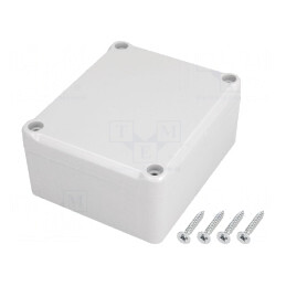 Carcasă Universală Polistiren Gri IP65 74x89x41mm | Electronic-mag.ro | Componente Electronice