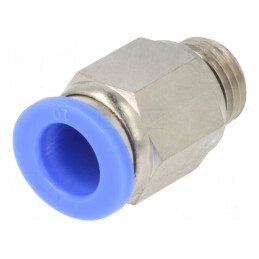 Racord Push-In Alamă Nichelată 15bar BLUELINE | Electronic-mag.ro | Componente Electronice