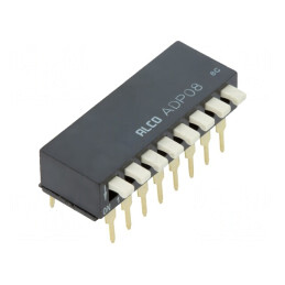 Comutator DIP-SWITCH ON-OFF 2 Pozitii 0.1A 24V THT | Electronic-mag.ro | Componente Electronice