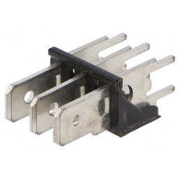 Conector Spadă 6,3mm 0,8mm THT Alamă Cositorit 500V | Electronic-mag.ro | Componente Electronice