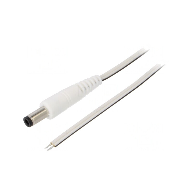Cablu Alimentare DC Alb 1,5m 5,5/2,5 | Electronic-mag.ro | Componente Electronice Cablu Alimentare DC Alb 1,5m 5,5/2,5 | Electronic-mag.ro | Componente Electronice