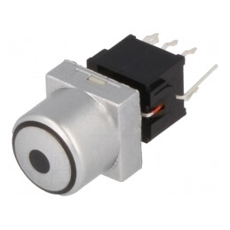 Comutator Tastatură DPDT Argintiu cu LED | Electronic-mag.ro | Componente Electronice