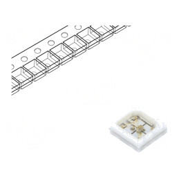 LED UV-A UV-C 30mA 120° 265-410nm