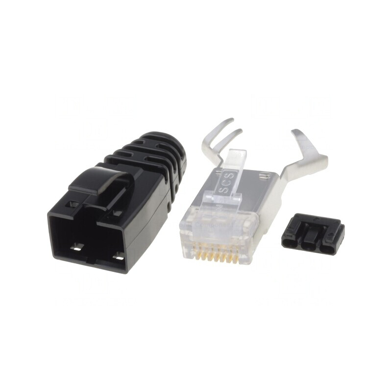 Mufă RJ45 Ecranată 8p8c IDC Crimpată | Electronic-mag.ro | Componente Electronice