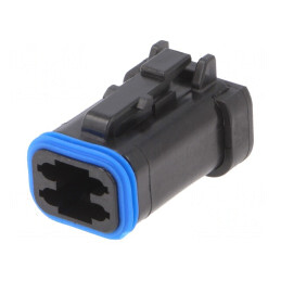 Conector cablu-cablu PX0 mamă 4 pini negru | Electronic-mag.ro | Componente Electronice