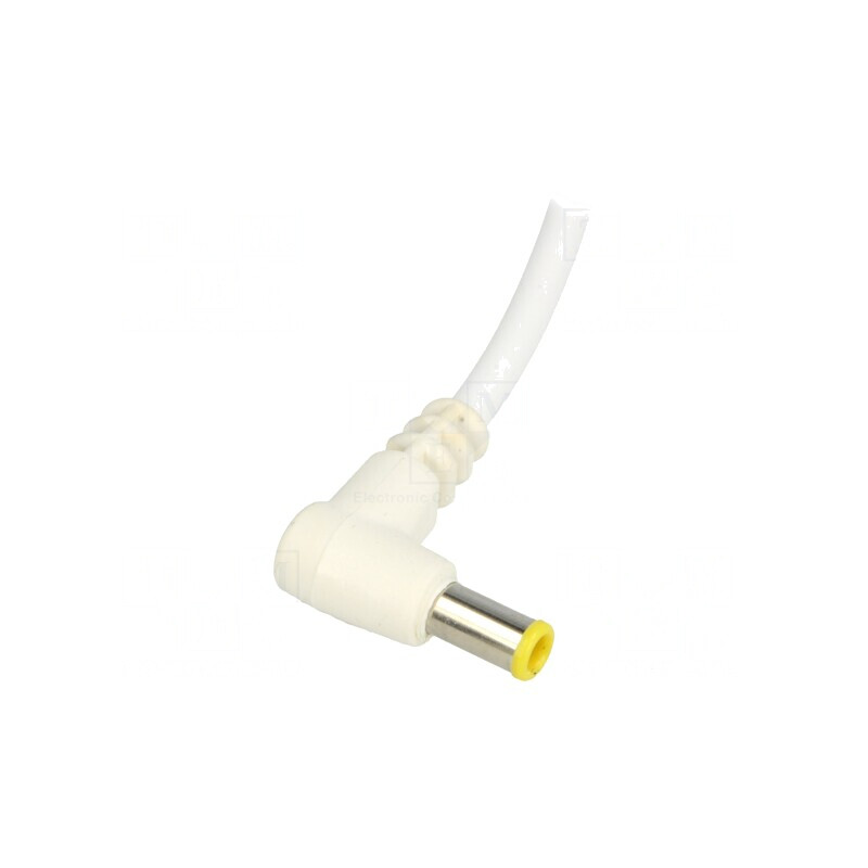 Cablu Alb 2x1mm2 DC 5,5/3,0CP 1,5m | Electronic-mag.ro | Componente Electronice