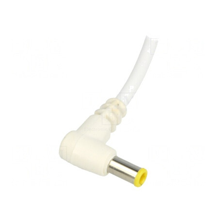 Cablu Alb 2x1mm2 DC 5,5/3,0CP 1,5m | Electronic-mag.ro | Componente Electronice