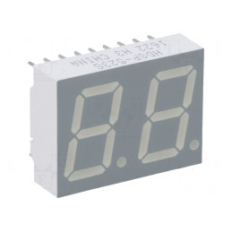 Afișaj LED 7 Segmente 14,22mm Verde 2 Digits | Electronic-mag.ro | Componente Electronice