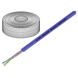 Cablu Litat Cu PVC Violet 2x2x0,22mm2